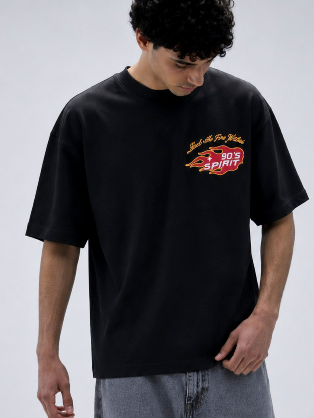 90's Spirit Flame (Black)